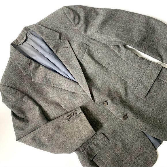 DIOR Vintage 90’s Muted Houndstooth Plaid Sport Jacket - Picture 6 of 14